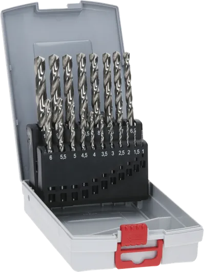 Bosch PRO Metal HSS-G Twist Drill Bit Set, 19 pcs.