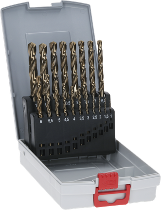 PRO Stainless Steel HSS-Co Twist Drill Bit Set, 19 pcs Bosch PRO Stainless Steel HSS-Co Twist Drill Bit Set, 19 pcs.