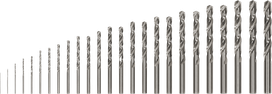 Bosch PRO Metal HSS-G Twist Drill Bit Set, 25 pieces.