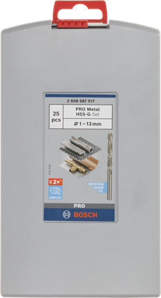 Bosch PRO Metal HSS-G drill bit set 25 pcs.