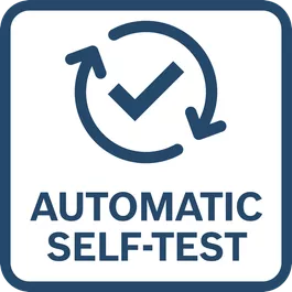 Automatic self-test on each start up to check the calibration