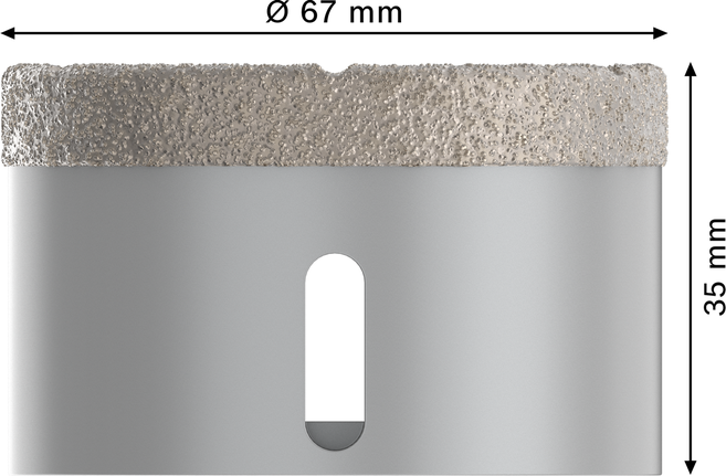 Bosch PRO Ceramic dry Core Cutter 67x35 mm X-Lock.