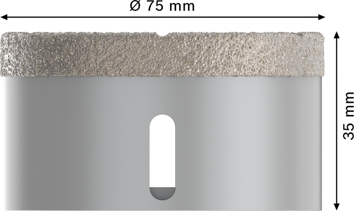 Bosch PRO Ceramic dry Core Cutter 75 x 35 mm X-Lock.