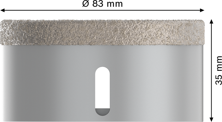 Bosch PRO Ceramic dry Core Cutter 83 mm X-Lock.