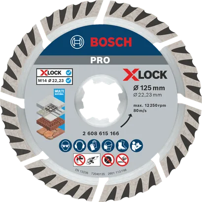 Bosch PRO Multi Material Diamond Disc X-Lock 125mm.
