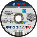 Bosch PRO stainless steel and metal cutting disc 105 mm.