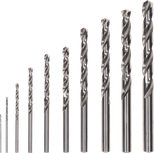 Bosch PRO Metal HSS-G Twist Drill Bit Set, 10 sizes.