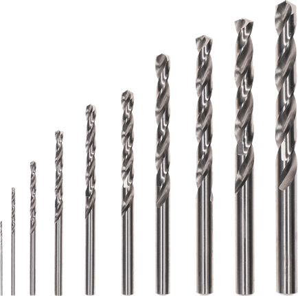 Bosch PRO Metal HSS-G Twist Drill Bit Set, 10 sizes.