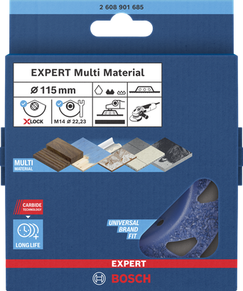 Bosch EXPERT Multi Material grinding head 115 mm.