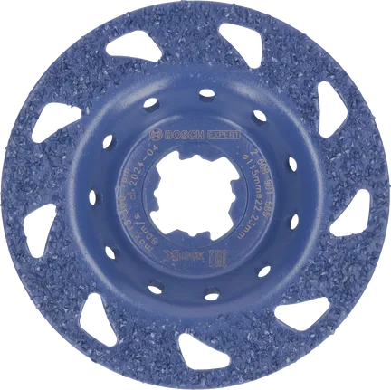 EXPERT Multi Material Carbide Grinding Head Medium, Flat, X-LOCK, 115 mm, 22.23 mm Bosch EXPERT Multi Material Carbide Grinding Head medium flat 115 mm.