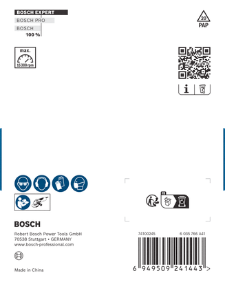 Bosch EXPERT Multi Material carbide grinding head 100 mm 16 mm.