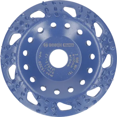 Bosch EXPERT Multi Material coarse slanted grinding head 100mm.