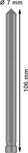 Bosch pilot pin for PRO Metal TCT annular cutter, 106 mm.
