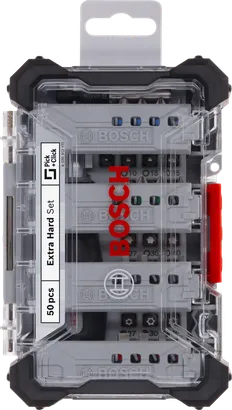 Bosch extra hard 50-piece screwdriver bit set.