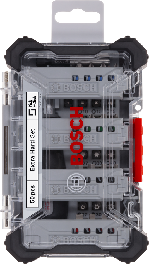 Bosch extra hard 50-piece screwdriver bit set.