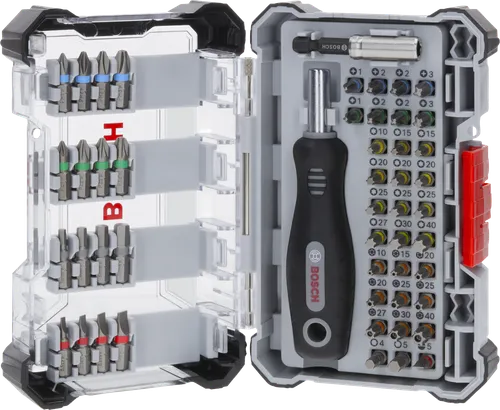 Bosch Extra Hard Screwdriver Bit Set, 50 pcs in case.