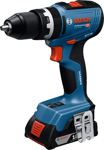 GSB 18V-65 Bosch GSB 18V-65 cordless impact drill with Kickback Control.
