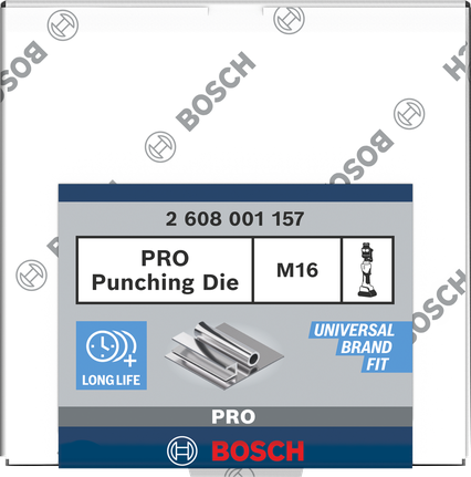 Bosch PRO Punching Die M16 for stainless steel.