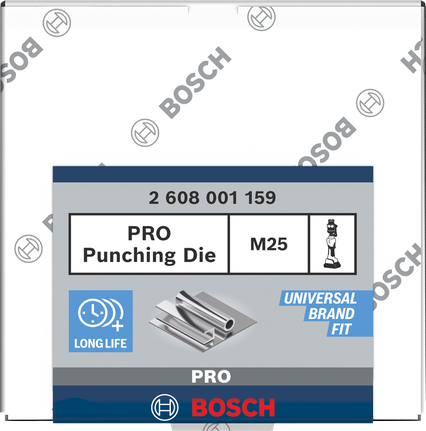 Bosch PRO Punching Die M25 for stainless steel.