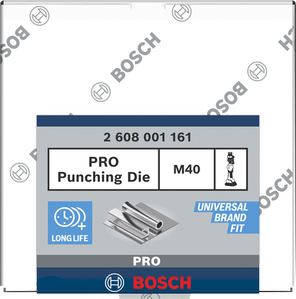 Bosch PRO Punching Die M40 for stainless steel.