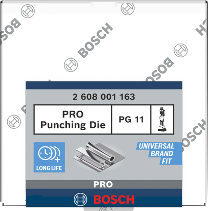 Bosch PRO Punching Die PG11 for stainless steel, long life.