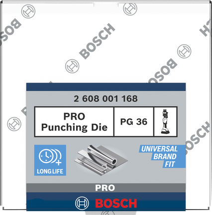 Bosch PRO Punching Die PG36 for stainless steel.