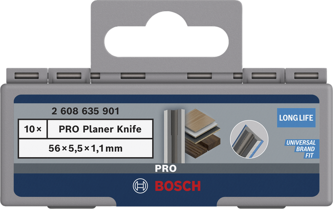 Bosch PRO Planer Knife 56×5.5×1.1 mm.