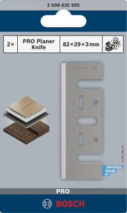 Bosch PRO planer knife 82×29×3 mm.