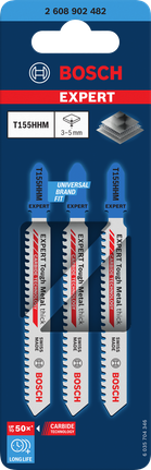 Bosch EXPERT Tough Metal T155HHM jigsaw blades 3 pcs.