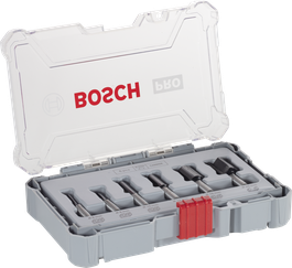 PRO Router Bit Straight Set, 6 pcs