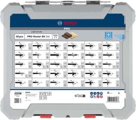 PRO Router Bit Set PRO Router Bit Set