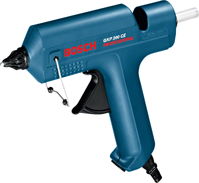 Bosch GKP 200 CE glue gun with fast heat-up.