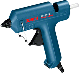 Bosch GKP 200 CE glue gun with fast heat-up.