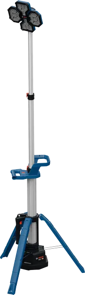 Bosch GLT 18V-5000 site light with tripod stand.