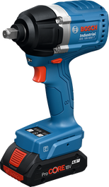 Bosch IDS 18V-650 T cordless impact wrench, 450 Nm torque.