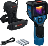 Bosch GTC 12V-450 thermal camera with case and batteries.