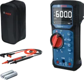 Bosch GDM 600-15 digital multimeter with probes and case.