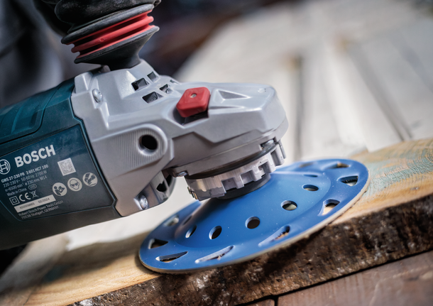 Bosch Expert Carbide Grinding Head for wood surface removal.