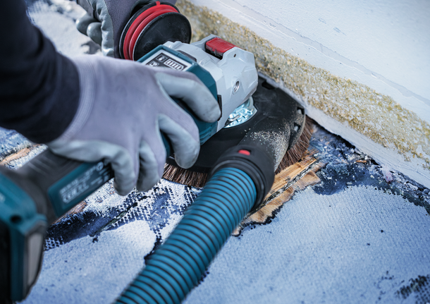 EXPERT Multi Material Carbide Grinding Head Medium, Flat, X-LOCK, 115 mm, 22.23 mm Bosch angle grinder brush head removing floor coating.