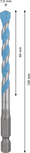 Bosch EXPERT HEX-9 Multi Construction Drill Bit 7 x 100 mm.