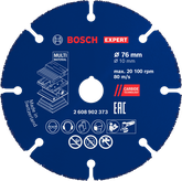 Bosch EXPERT Carbide Multi Wheel Cutting Disc 76 mm.