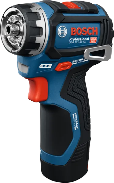 Bosch GSR 12V-32 FC screwdriver with brushless motor.