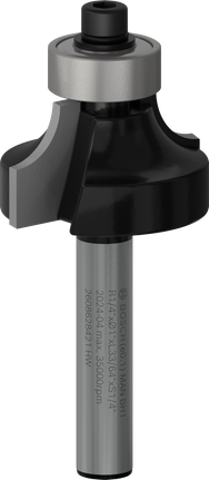 PRO Router Bit Rounding Over, R 1/4″, Shank 1/4″ Bosch PRO Router Bit Rounding Over 1/4 inch shank.