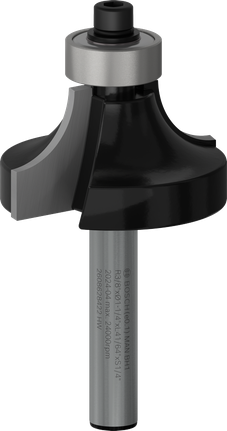 PRO Router Bit Rounding Over, R 3/8″, Shank 1/4″ Bosch PRO Router Bit Rounding Over R 3/8" shank 1/4".