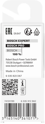 Bosch PRO router bit flush trim 1/2″ x 1/2″ shank 1/4″.