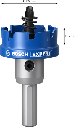 Bosch EXPERT Sheet Metal 35 mm arbored hole saw.