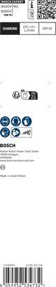 Bosch EXPERT Cement Cast Iron S 1750 RD saw blade GRIT 50.