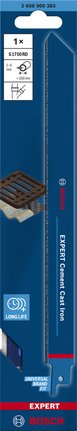 EXPERT ‘Cement Cast Iron’ S 1750 RD Reciprocating Saw Blade 1-pc Bosch EXPERT Cement Cast Iron S 1750 RD reciprocating saw blade.