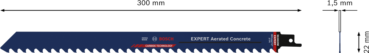 EXPERT Aerated Concrete S1241HM Blade