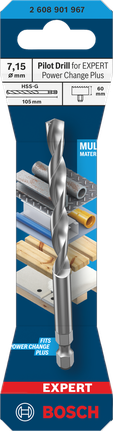 Bosch Pilot Drill for EXPERT Power Change Plus HSS-G 7.15 mm.